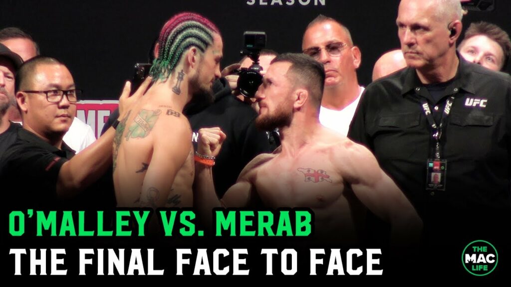 Sean O’Malley vs. Merab Dvalishvili Final Face To Face