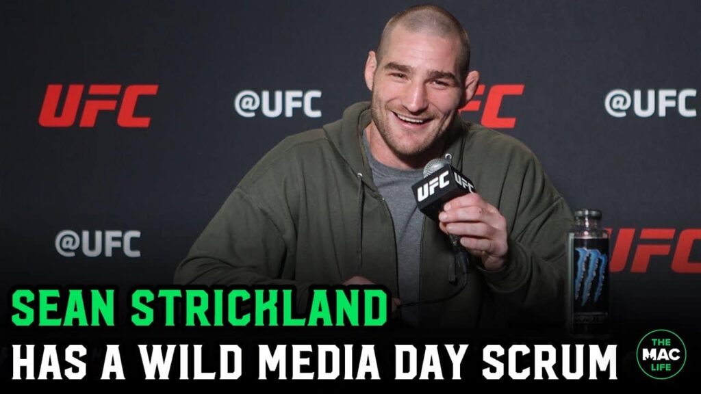 Sean Strickland roasts the media at his weird and wild media day