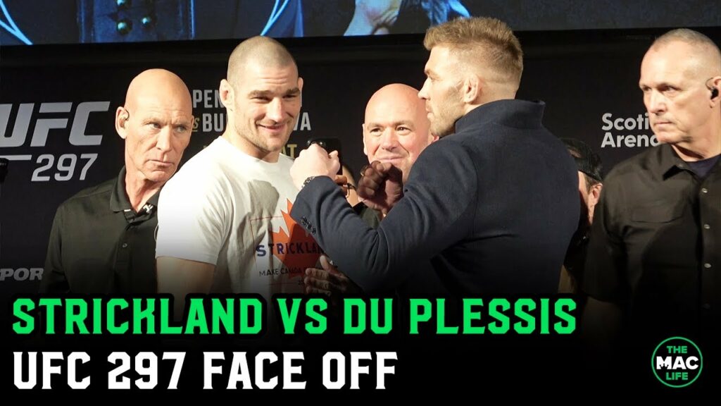 Sean Strickland vs. Dricus Du Plessis Face Off UFC 297