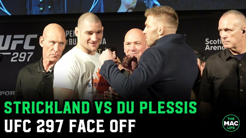 Sean Strickland vs. Dricus Du Plessis Face Off UFC 297