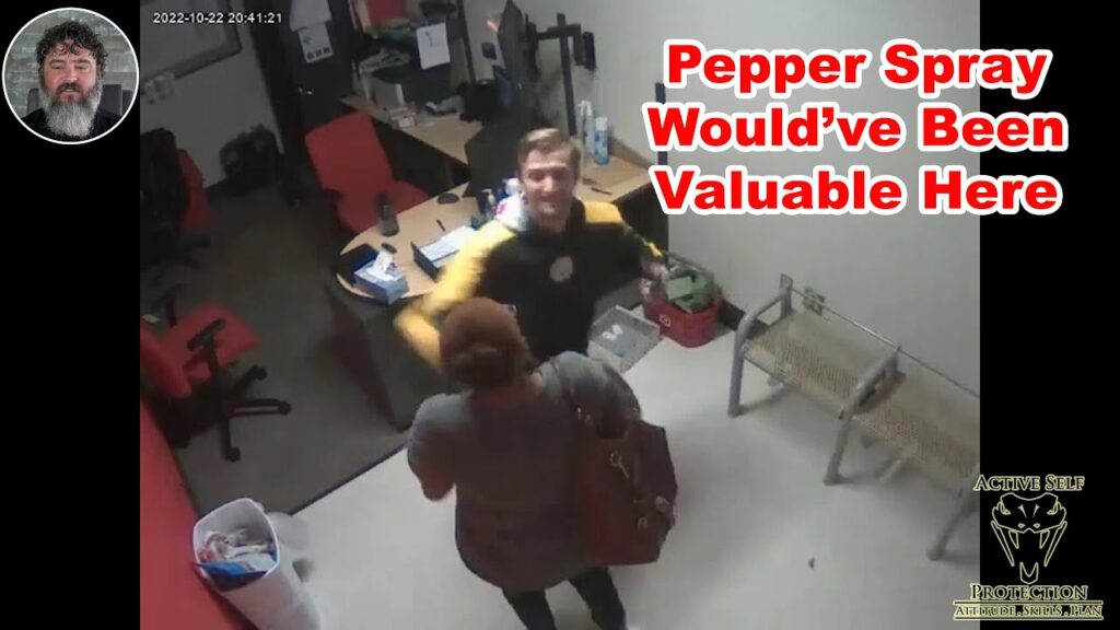 Security Guard Punches Woman After She Cornered Him In His Office