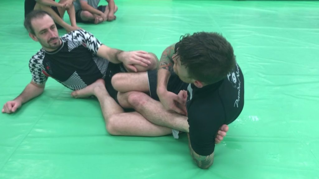 Shin on Shin Entry to Single Leg X Guard Sweep (Footlock Finish)