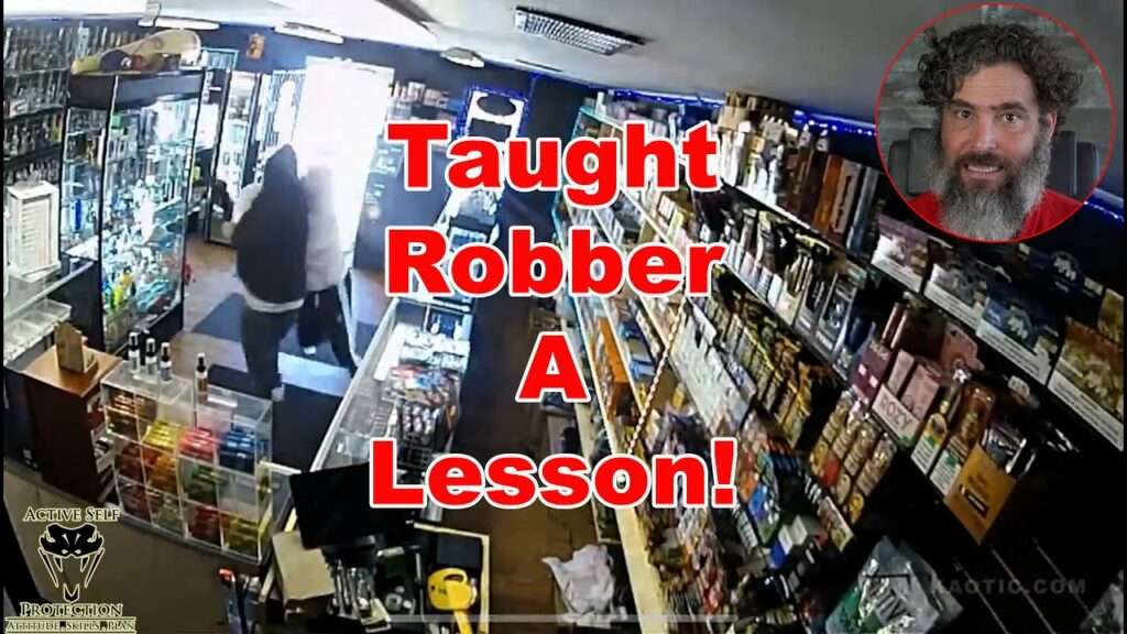 Shop Owner Goes Full Send On Armed Robber