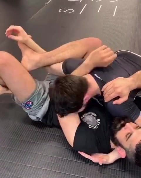 Shoulder LockReverse Triangle Choke from Bottom Side Control by @abelbjj