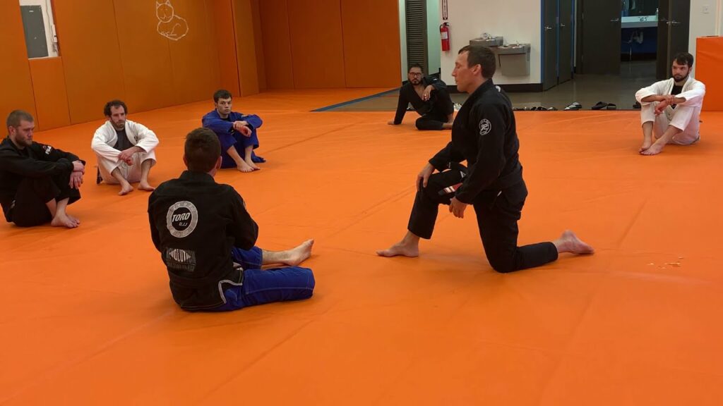 Simple Back Door Sweep from Deep Half Guard