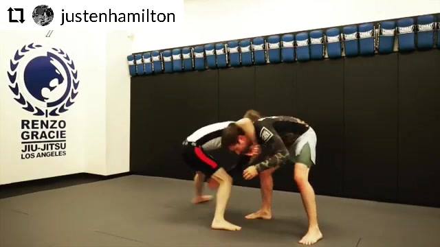 Simple and effective transition from Russian Tie to Front Headlock, by Justen Ham...
