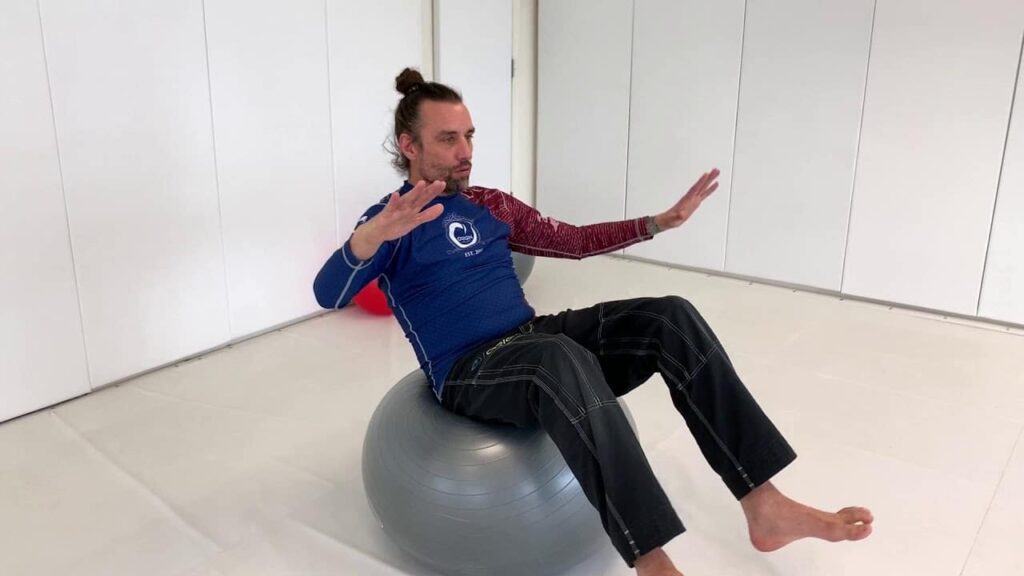 Stability Ball Drill for BJJ / Grappling