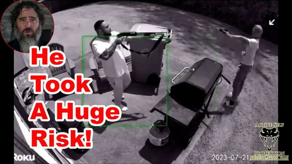 Standoff Between Homeowner And Armed Burglar Has Interesting Ending!