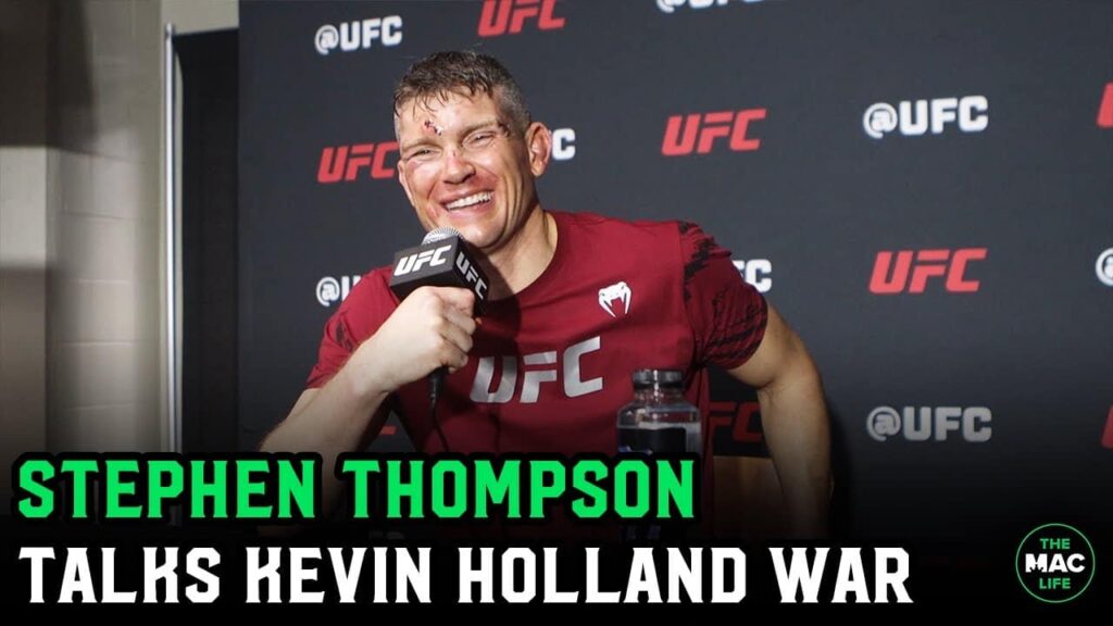 Stephen 'Wonderboy' Thompson talks about Kevin Holland win and getting arrested for skinny dipping
