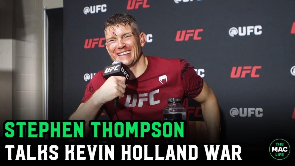 Stephen 'Wonderboy' Thompson talks about Kevin Holland win and getting arrested for skinny dipping