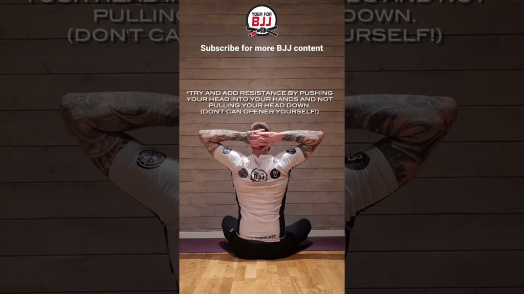 Stiff neck from jiu-jitsu? Try this #bjj #jiujitsu #brazilianjiujitsu #stretch #gym #training