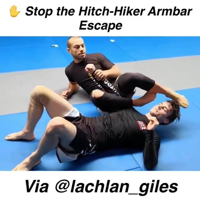 Stop the Hitch-Hiker Armbar Escape