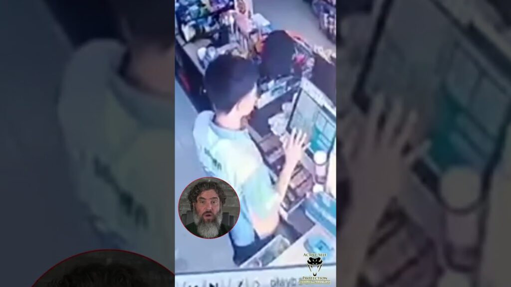 Store Manager And Clerk Gang Up to Thump Armed Robber