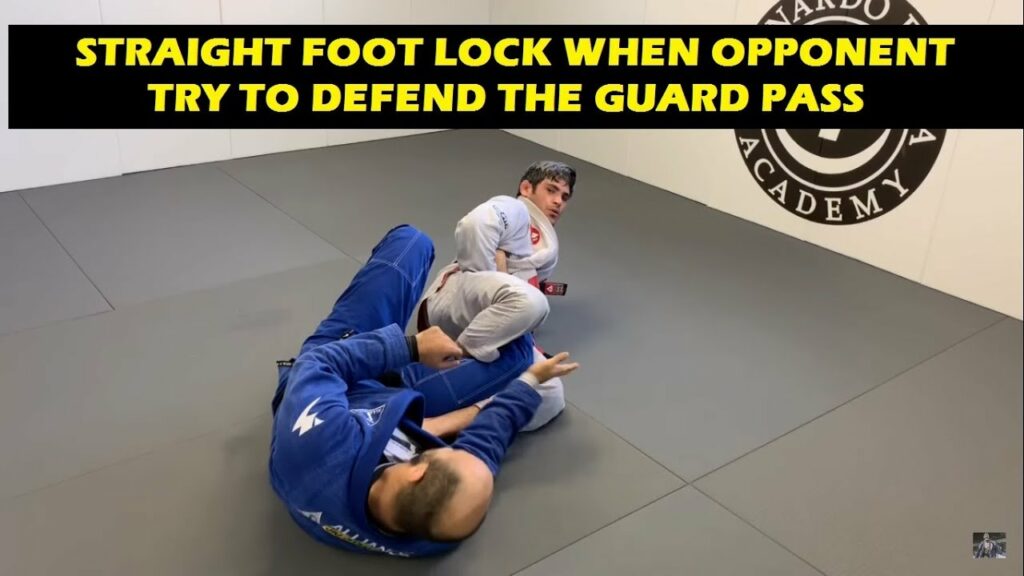 Straight Foot Lock When Opponent Try To Defend The Guard Pass With Rodrigo Alonso