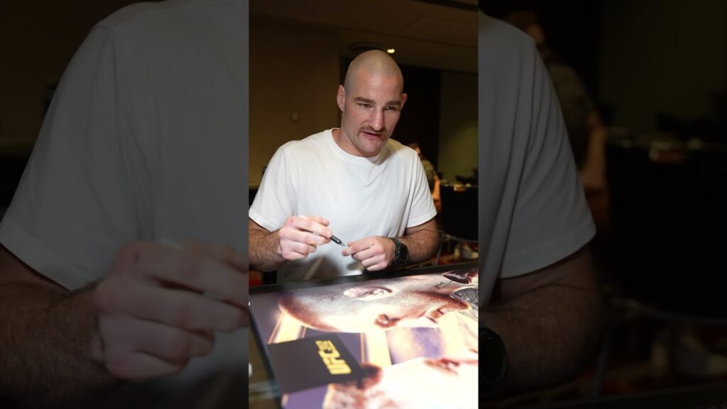 Strickland signing posters ✅ #ufc312