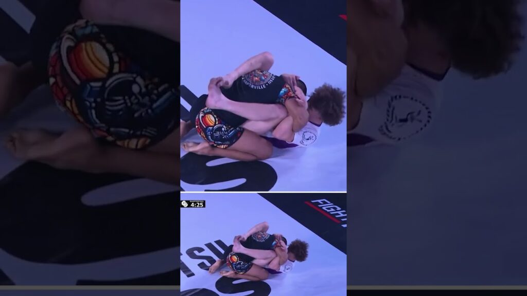 Strikes to set up a TRIANGLE CHOKE (CJJworlds)