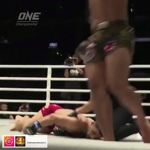 Such a beautiful round kick with such a nasty outcome
