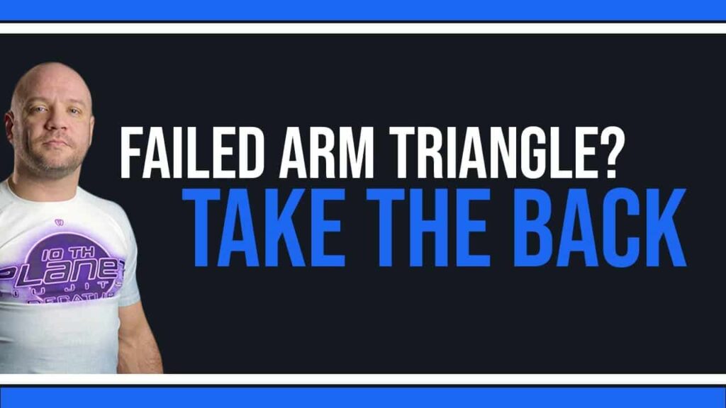 TAKING THE BACK when they counter the ARM TRIANGLE CHOKE