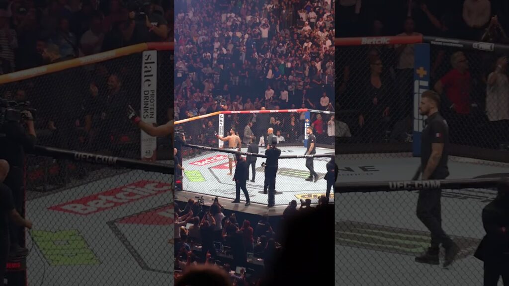 THE CROWD GOES WILD 🔥 #ufcparis