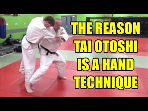 THE REASON TAI OTOSHI IS A HAND TECHNIQUE