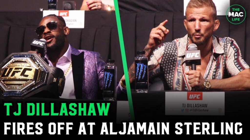 TJ Dillashaw to Aljamain Sterling: "You’re gonna lose to a cheater. Test these nuts in your mouth"