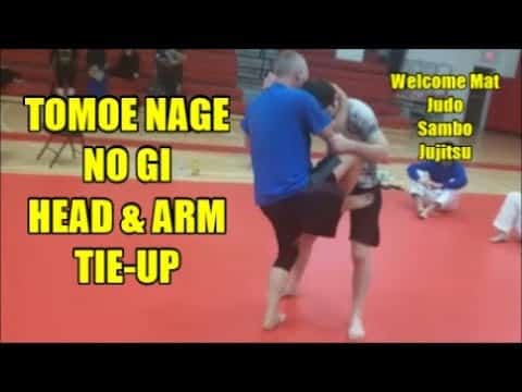 TOMOE NAGE NO GI HEAD AND ARM TIE UP