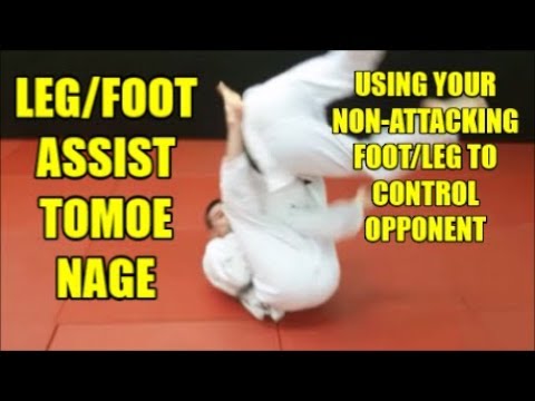 TOMOE NAGE USING FOOT AND LEG ASSIST