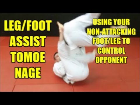 TOMOE NAGE USING FOOT AND LEG ASSIST