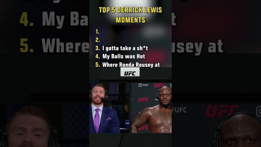 TOP 5 Derrick Lewis Moments π€£ #shorts