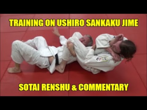TRAINING ON USHIRO SANKAKU JIME SOTAI RENSHU & COMMENTARY