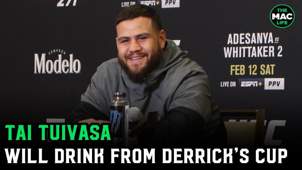 Tai Tuivasa: ‘I’m keen to do a shoey out of Derrick Lewis’ cup after the fight’