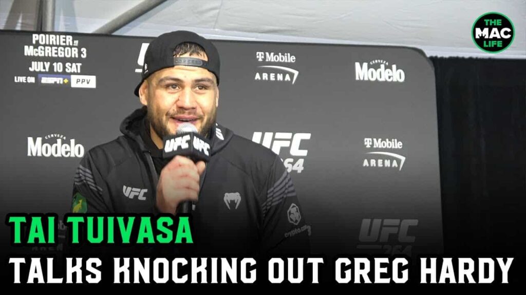 Tai Tuivasa talks knocking out Greg Hardy and hot sauce in a shoey