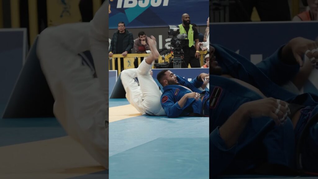 Tainan Dalpra gets the submission to advance to the final! #bjj #ibjjf #jiujitsu