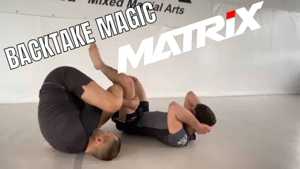 Take the Back vs Supine Guard. Works best in Scrambles! - Matrix Jiu Jitsu