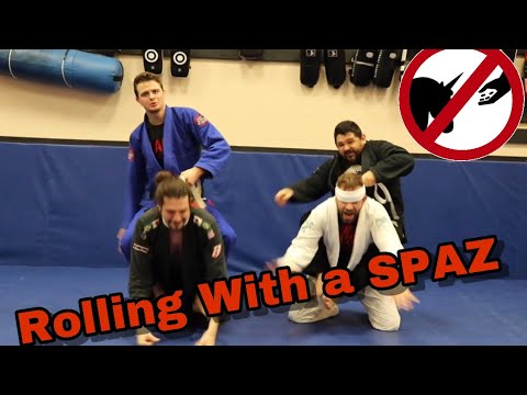 Taming a Jiu-Jitsu SPAZ (How to Roll With a Spazzy Partner)