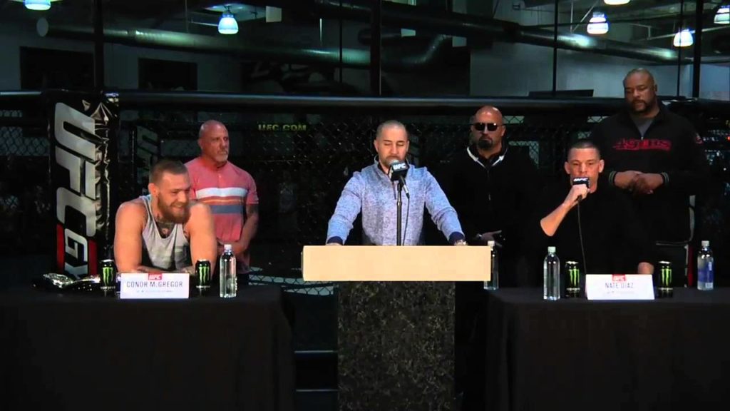 The Best Of Conor McGregor And Nate Diaz At Their Pre-Fight Press Conference