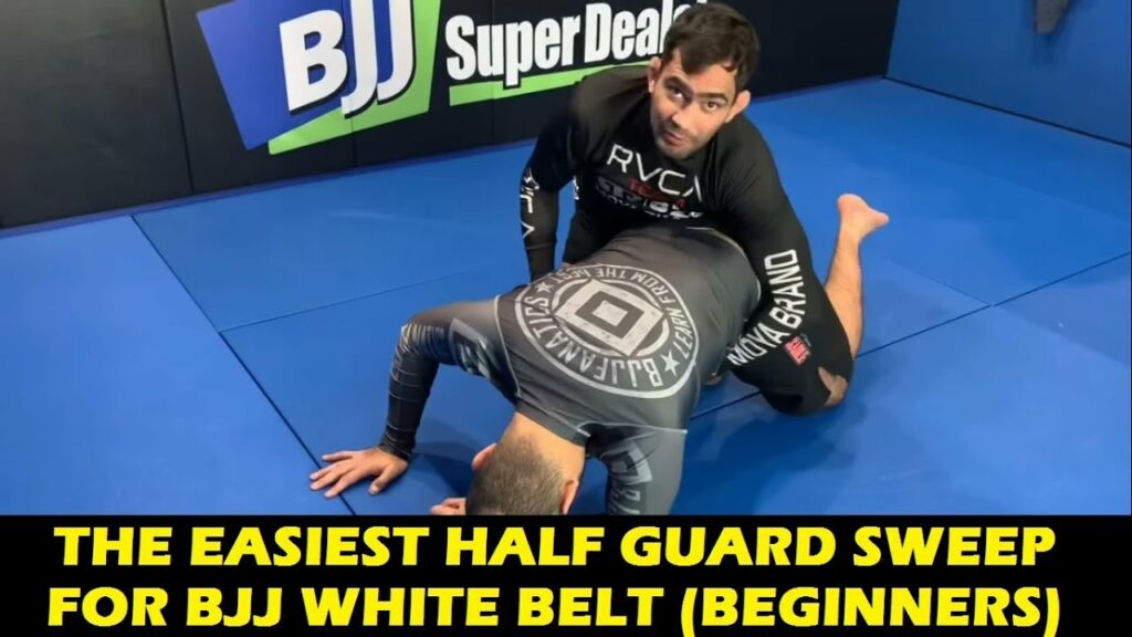 The Easiest Half Guard Sweep For BJJ White Belt (Beginners) by Lucas Leite