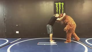 The Matsquatch  Ankle Pick to Ankle Lock. “Ashi