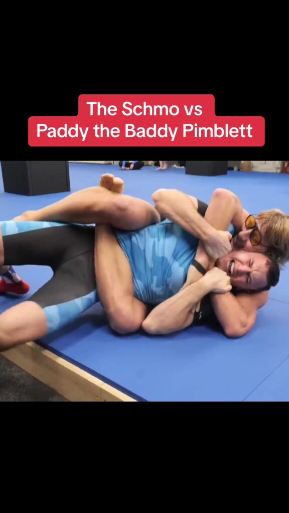 The Schmo grappling with UFC Lightweight Paddy ‘The Baddy’ Pimblett.