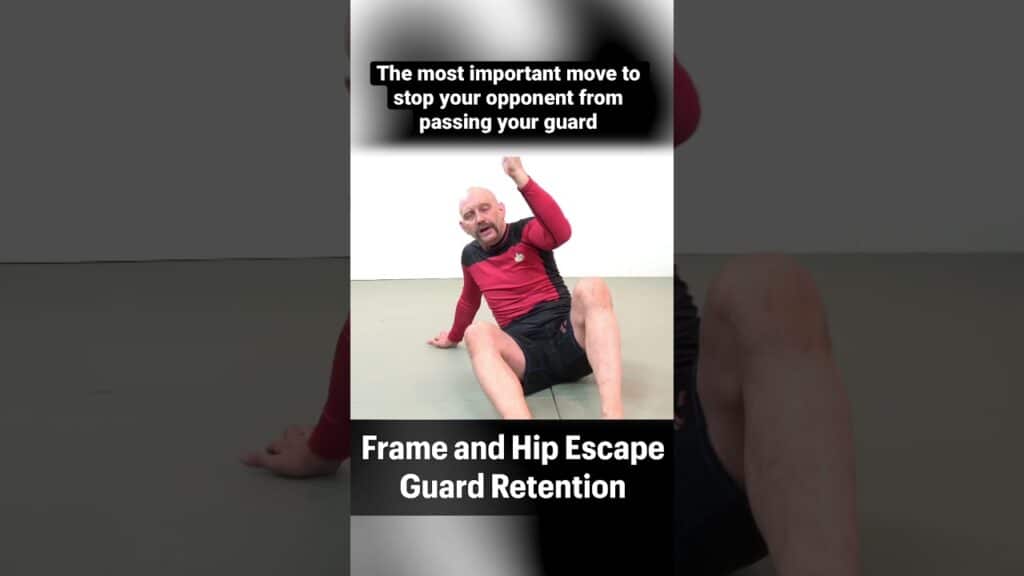 The most important guard retention technique to stop your opponent from passing your legs