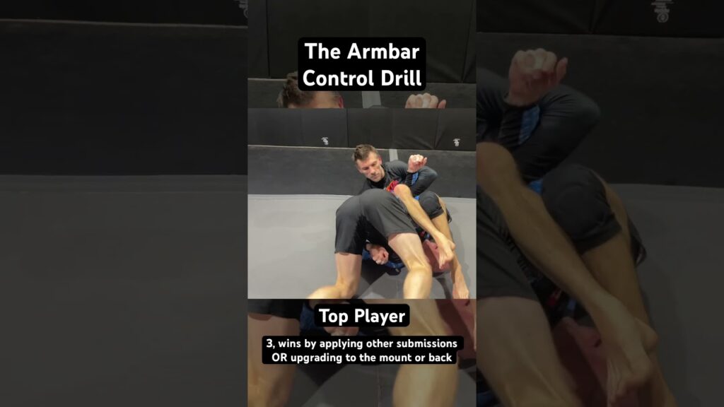 This armbar drill teaches the top player positional control and the bottom player how to escape #bjj