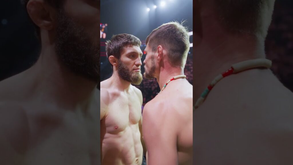 This face off was INTENSE 😳 #ufcabudhabi