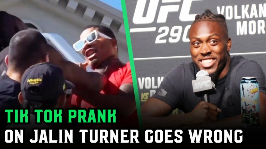 Tik Tok prank on UFC's Jalin Turner goes wrong...