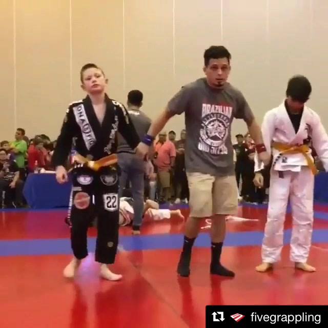 Tomoe Nage into armbar, quick work by BJJ phenom Cole Abate.
