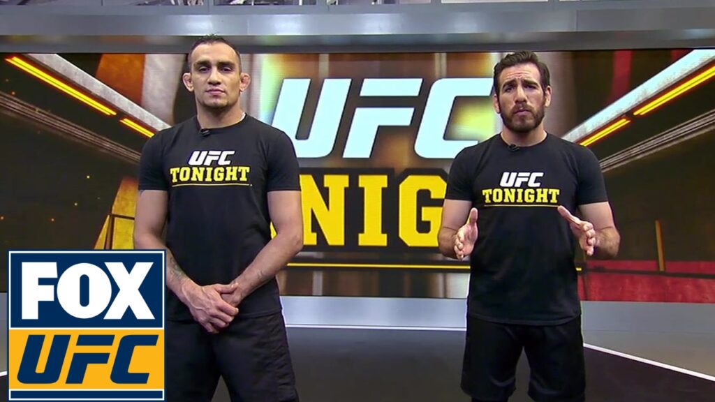 Tony Ferguson demonstrates a D'Arce choke with Kenny Florian | UFC TONIGHT