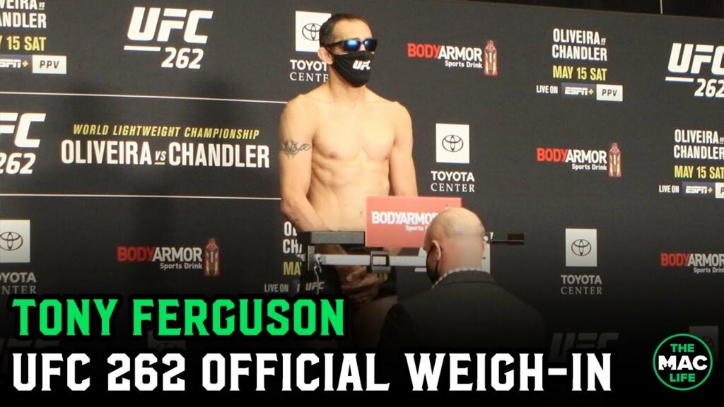 Tony Ferguson is no nonsense at UFC 262 Official Weigh-ins