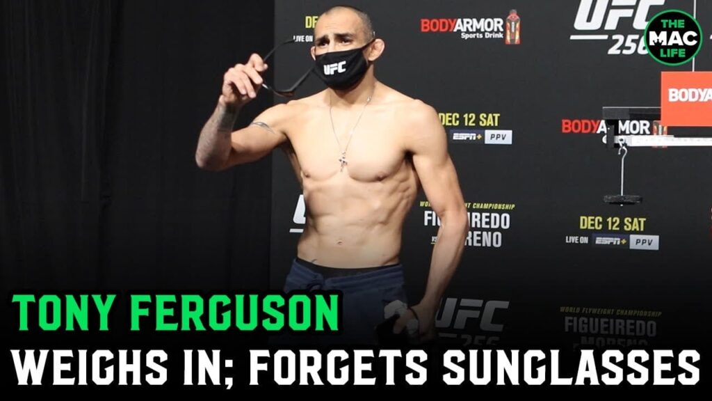 Tony Ferguson: "I made weight last night at 10:30"; Forgets Sunglasses