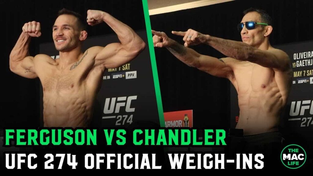 Tony Ferguson vs. Michael Chandler UFC 274 Official Weigh In