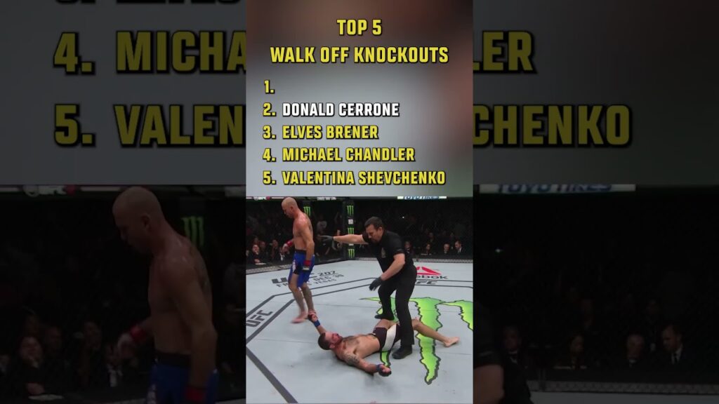 Top 5 WALK OFF KOs 🔥 #ufc