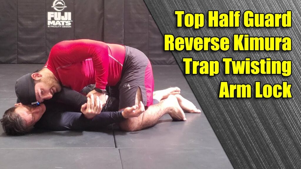 Top Half Guard Reverse Kimura Trap Twisting Wrist Lock